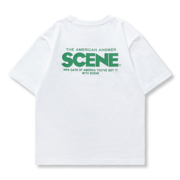 SCENE BY ICE FIRE KID 50TH CLASSIC TEE-GREEN/WHITE