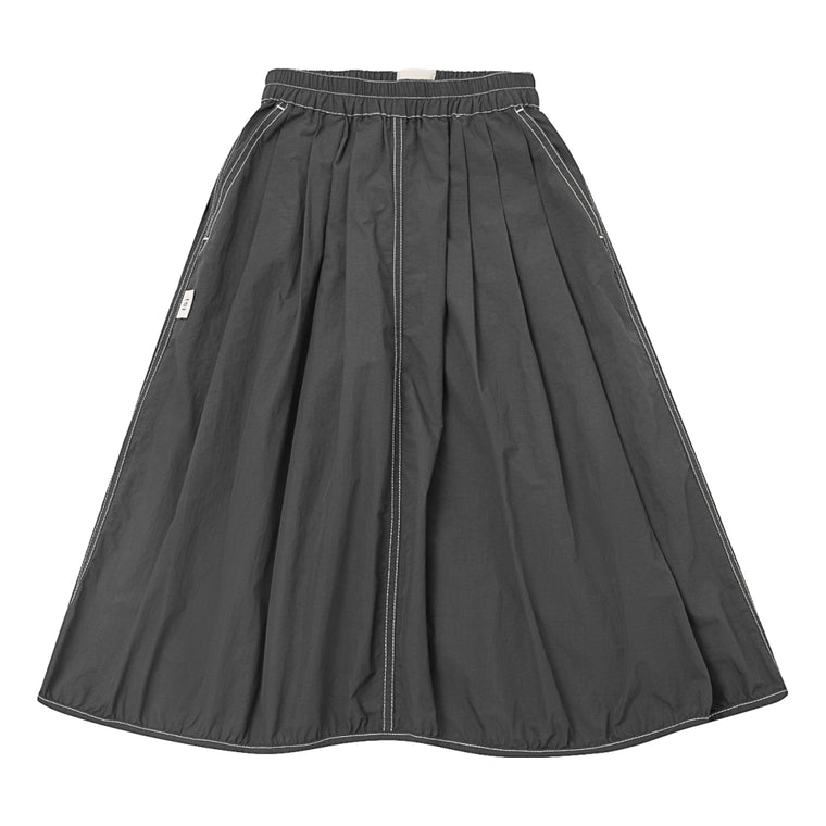 A[S]USL KID’S BALLOON SKIRT (CONTRAST STITCHES)-CHARCOAL