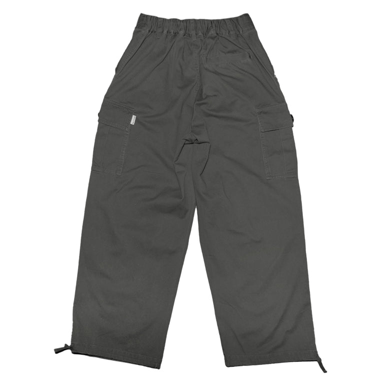 OPEN DIALOGUE KNEE PLEATED CARGO PANTS-GREY