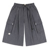 A[S]USL KNITTED CARGO SWEAT SHORTS-CHARCOAL