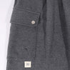 A[S]USL KNITTED CARGO SWEAT SHORTS-CHARCOAL