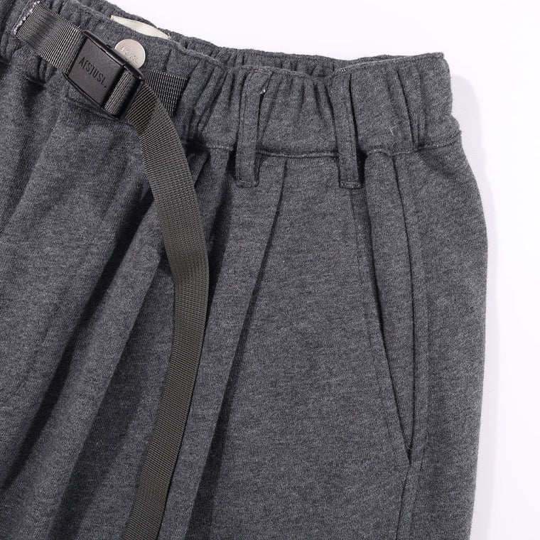 A[S]USL KNITTED CARGO SWEAT SHORTS-CHARCOAL