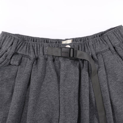 A[S]USL KNITTED CARGO SWEAT SHORTS-CHARCOAL