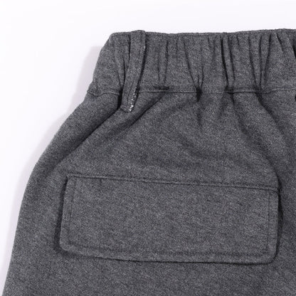A[S]USL KNITTED CARGO SWEAT SHORTS-CHARCOAL