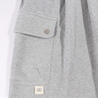 A[S]USL KNITTED CARGO SWEAT SHORTS-HEATHER GREY