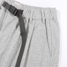 A[S]USL KNITTED CARGO SWEAT SHORTS-HEATHER GREY
