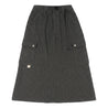 A[S]USL KNITTED CARGO SWEAT SKIRT-CHARCOAL