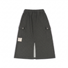A[S]USL KNITTED CARGO SWEAT SKIRT-CHARCOAL