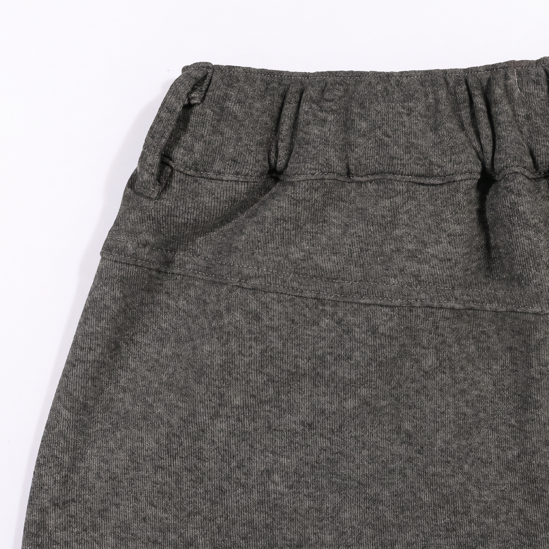 A[S]USL KNITTED CARGO SWEAT SKIRT-CHARCOAL