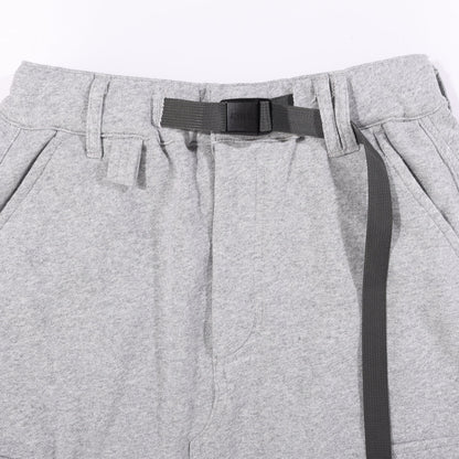A[S]USL KNITTED CARGO SWEAT SKIRT-HEATHER GREY