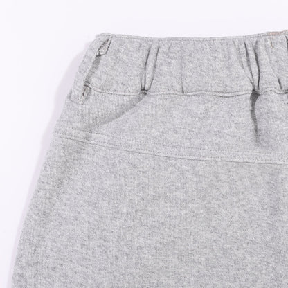 A[S]USL KNITTED CARGO SWEAT SKIRT-HEATHER GREY