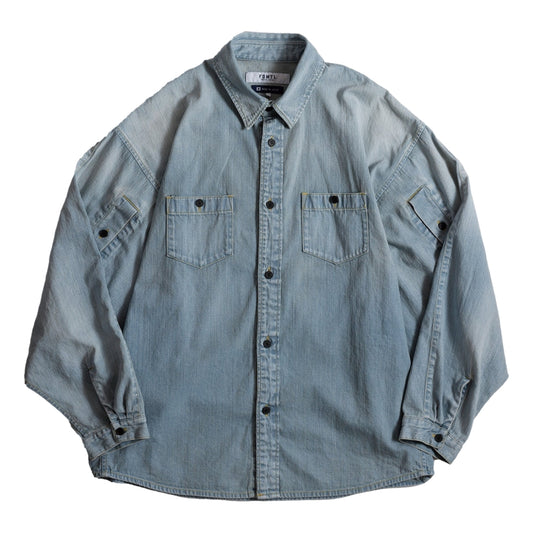 FUNDAMENTAL KYTE SHIRT 3YR WASH-INDIGO