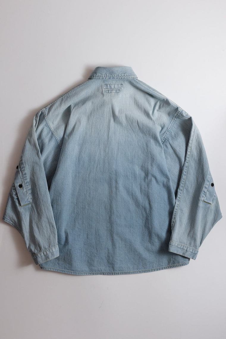 FUNDAMENTAL KYTE SHIRT 3YR WASH-INDIGO