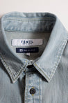 FUNDAMENTAL KYTE SHIRT 3YR WASH-INDIGO