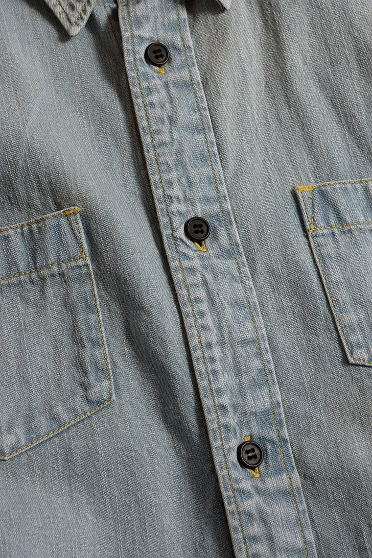 FUNDAMENTAL KYTE SHIRT 3YR WASH-INDIGO