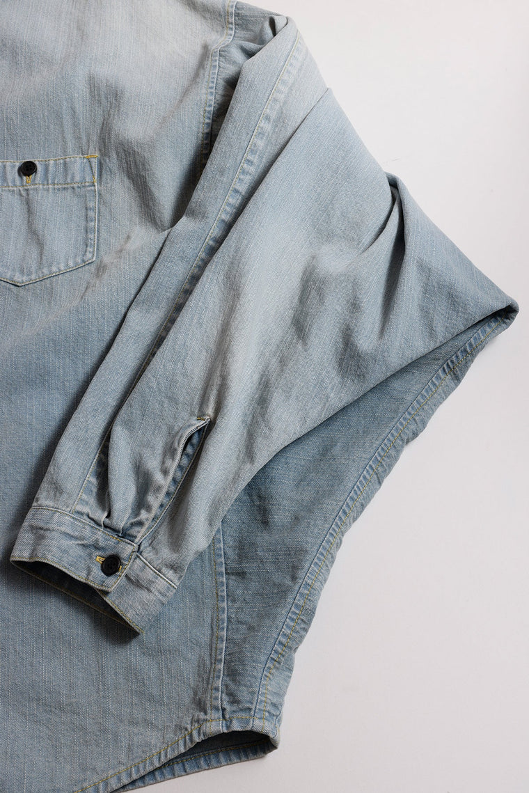 FUNDAMENTAL KYTE SHIRT 3YR WASH-INDIGO