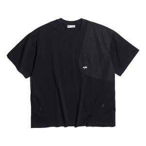 NINE POINT NINE LAGOON PATCH POCKET TEE-BLACK