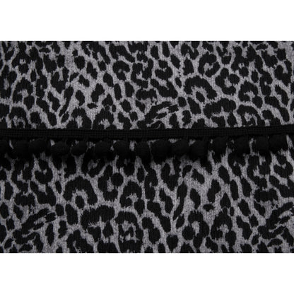 NEUTRAL SOCIETY LEOPARD A-LINE SKIRT-GREY LEOPARD