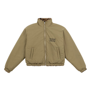 NEUTRAL SOCIETY LEOPARD REVERSIBLE JACKET-BLACK LEOPARD