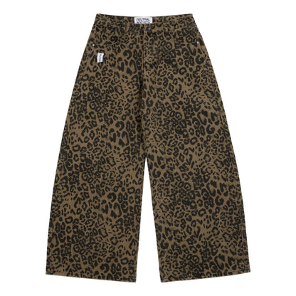 NEUTRAL SOCIETY LEOPARD WIDE PANTS-LEOPARD