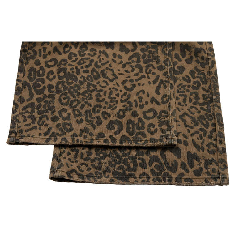 NEUTRAL SOCIETY LEOPARD WIDE PANTS-LEOPARD
