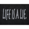 NEUTRAL SOCIETY LIFE IS A LIE SNOW WASH HOODIE-BLACK