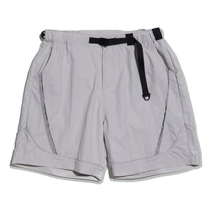NINE POINT NINE LIGHT CURVE MESH SHORTS-IVORY