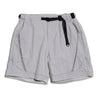 NINE POINT NINE LIGHT CURVE MESH SHORTS-IVORY
