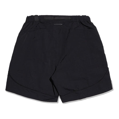 NINE POINT NINE LIGHT CURVE MESH SHORTS-BLACK