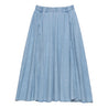 Nanamica LIGHT DENIM CIRCULAR SKIRT-INDIGO BLEACH