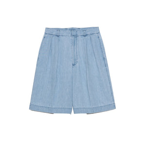 Nanamica LIGHT DENIM SHORTS-INDIGO BLEACH
