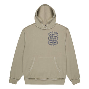 RIPNDIP LINKED UP REVERSE STITCHED HOODIE-KHAKI