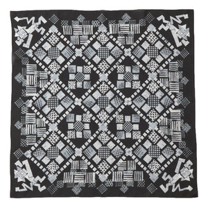 WHITE MOUNTAINEERING LION PATTERN SCARF-BLACK