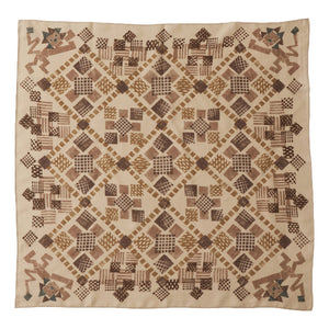 WHITE MOUNTAINEERING LION PATTERN SCARF-BEIGE