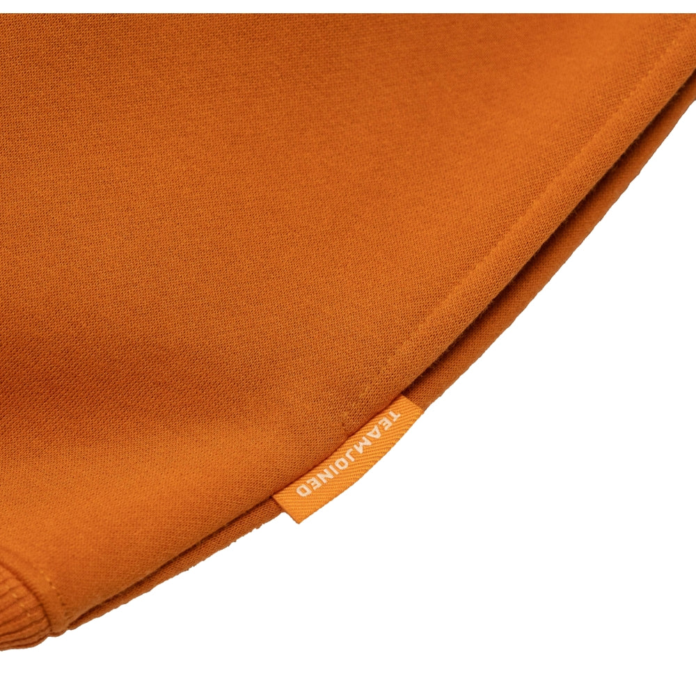 TEAMJOINED JOINED® LOGO DROP SHOULDER FLEECE PULLOVER-ORANGE