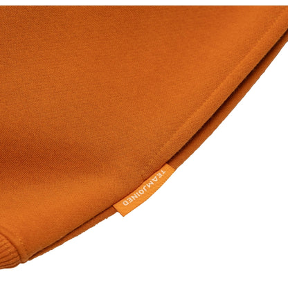 TEAMJOINED JOINED® LOGO DROP SHOULDER FLEECE PULLOVER-ORANGE