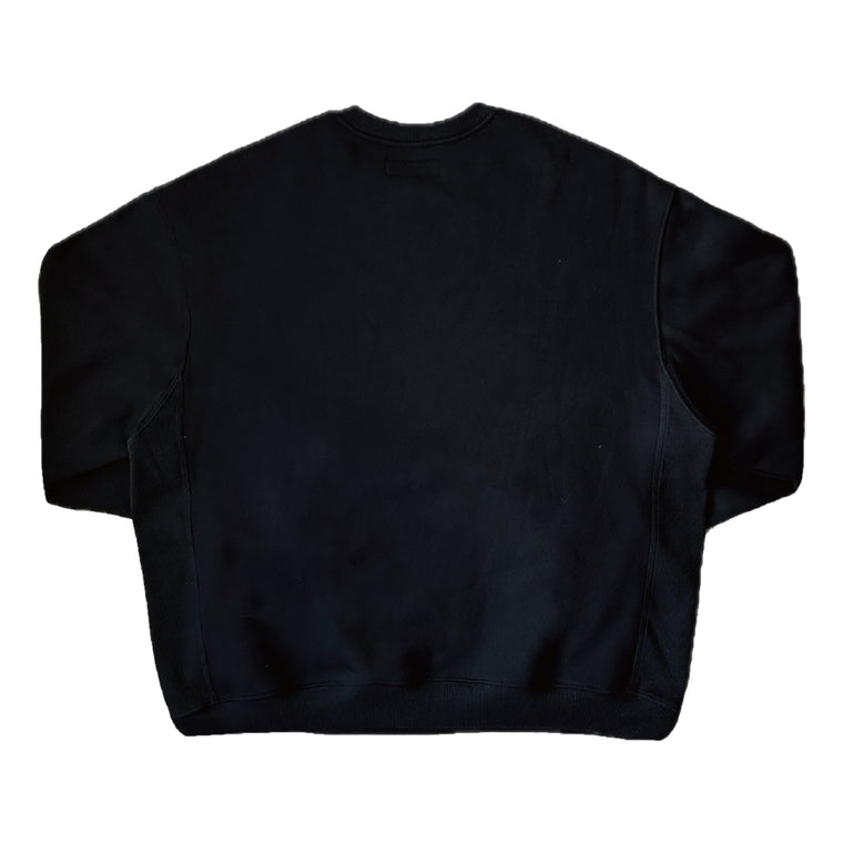 OLDISM LOGO EMBROIDERY SWEATER-BLACK/YELLOW
