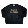 OLDISM LOGO EMBROIDERY SWEATER-BLACK/YELLOW
