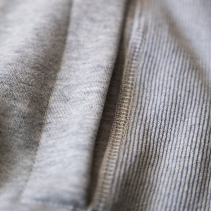 OLDISM LOGO EMBROIDERY SWEATER-GREY X YELLOW