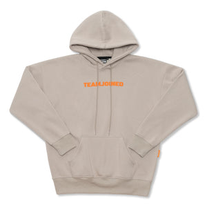 TEAMJOINED JOINED® LOGO OVERSIZED HOODIE-LIGHT KHAKI/ ORANGE