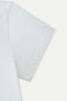 ESPRIT LOGO PRINT CROPPED TEE-WHITE
