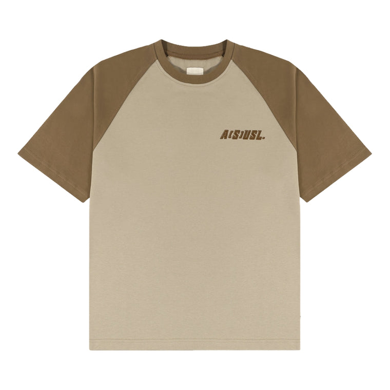 A[S]USL LOGO RAGLAN TEE-BEIGE