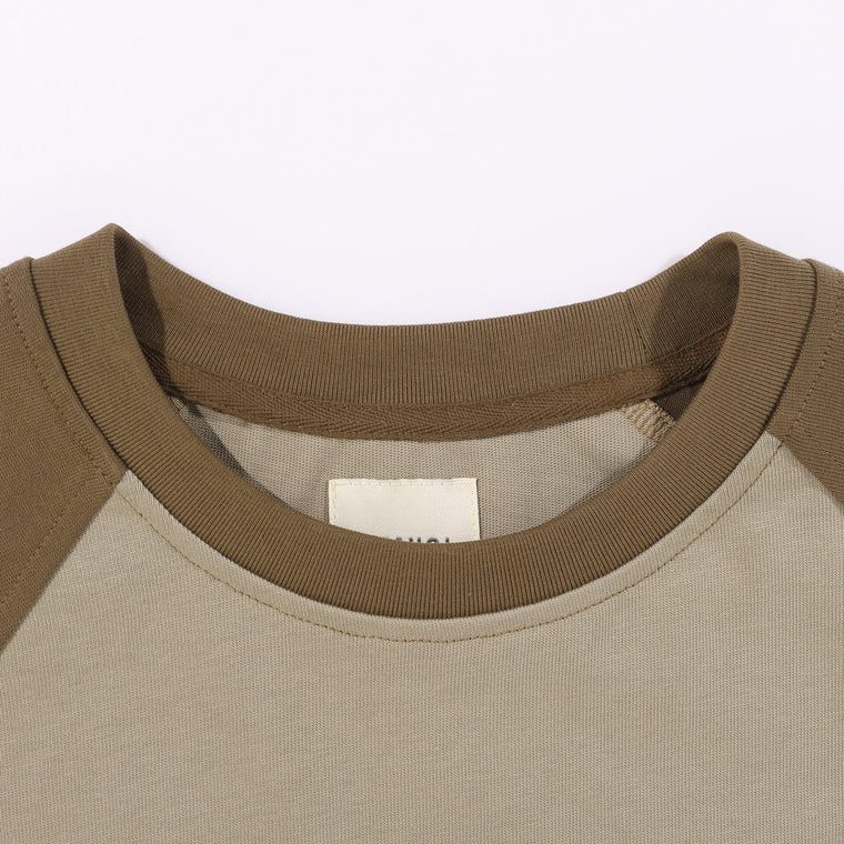A[S]USL LOGO RAGLAN TEE-BEIGE