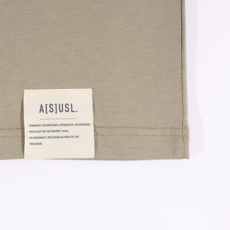 A[S]USL LOGO RAGLAN TEE-BEIGE