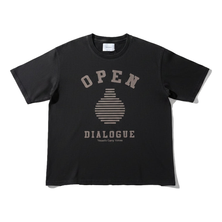 OPEN DIALOGUE LOGO TEE-BLACK