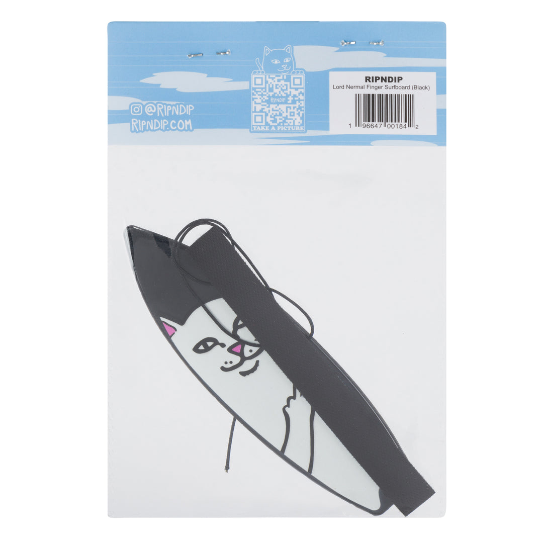 RIPNDIP LORD NERMAL FINGER SURFBOARD-BLACK