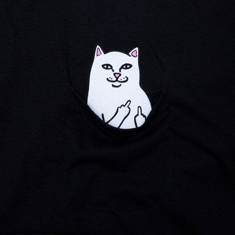 RIPNDIP LORD NERMAL L/S POCKET TEE-BLACK