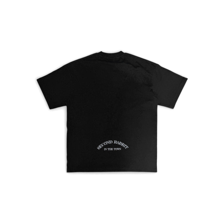 2ND CLOSET "LOVE FOR ALL" SECOND RABBIT T-SHIRT-BLACK