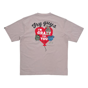 2ND CLOSET LOVE FRY GUYS BALLON T-SHIRT-DIRTY DUSTY PINK