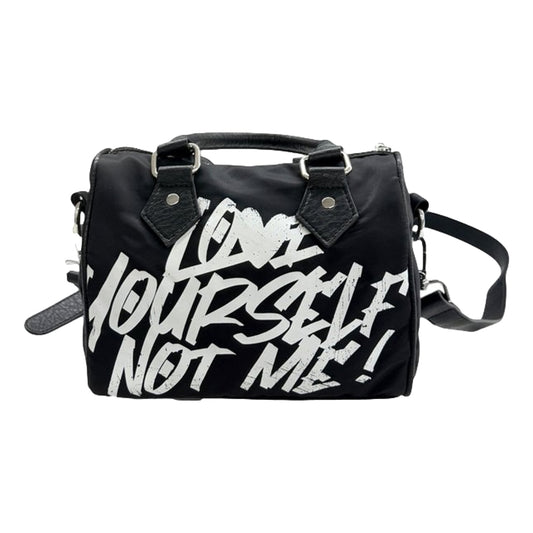 2ND CLOSET "LOVE YOURSELF" MA-1 POCKET NYLON SPEEDY BAG-BLACK
